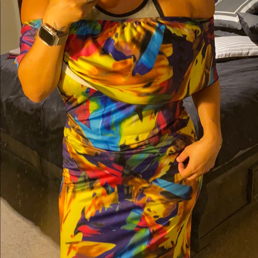 2/$15🦋 Off the shoulder maxi dress